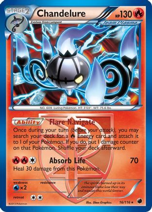 Chandelure (16/116) [Black & White: Plasma Freeze] Reverse Holofoil