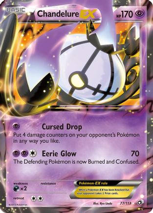 Chandelure EX (77/113) [Black & White: Legendary Treasures] | Silver Goblin