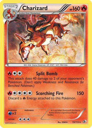 Charizard (19) Reverse Holofoil - Legendary Treasures
