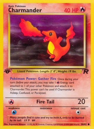Charmander (50) 1st Edition - Team Rocket