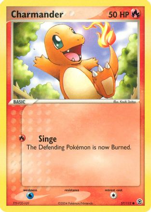 Charmander - 057/112 (57) Reverse Holofoil - FireRed & LeafGreen