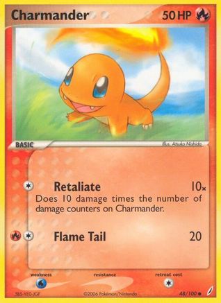 Charmander (48) Reverse Holofoil - Crystal Guardians