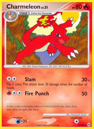 Charmeleon (35) Reverse Holofoil - Arceus