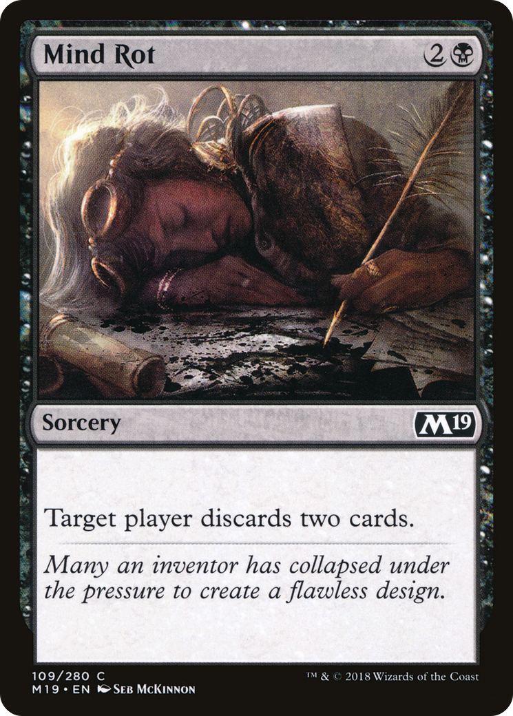 Mind Rot [Core Set 2019] | Silver Goblin