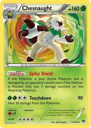 Chesnaught (14/146) [XY: Base Set] | Silver Goblin