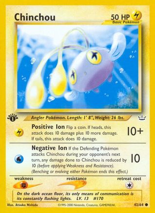 Chinchou (42) (1st Edition) - Neo Revelation