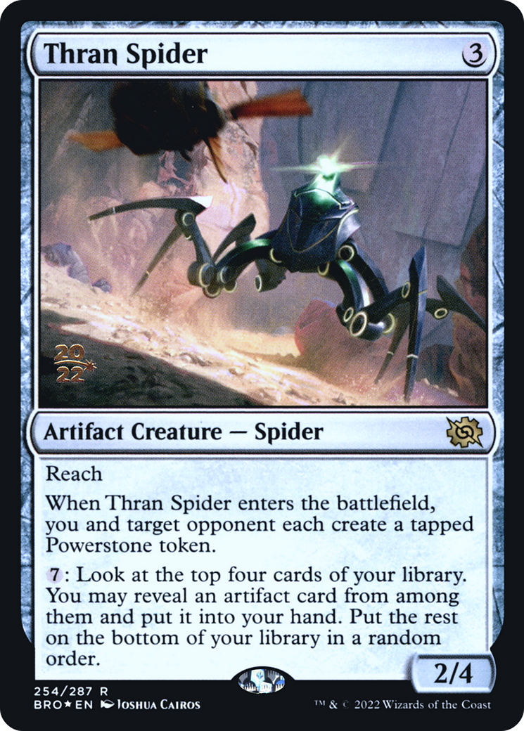 Thran Spider [The Brothers' War Prerelease Promos] | Silver Goblin