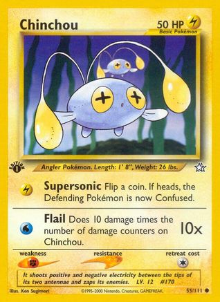 Chinchou (55/111) [Neo Genesis 1st Edition] | Silver Goblin