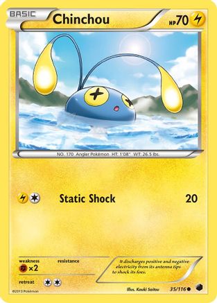 Chinchou (35/116) [Black & White: Plasma Freeze] | Silver Goblin