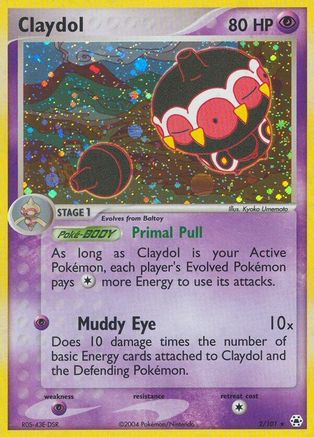 Claydol - 2/101 (2) Reverse Holofoil - Hidden Legends