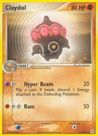 Claydol - 31/101 (31) Reverse Holofoil - Hidden Legends