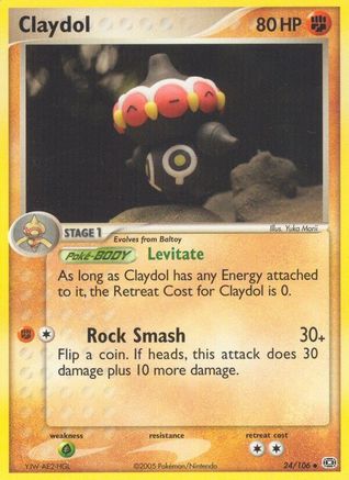 Claydol (24) Reverse Holofoil - Emerald
