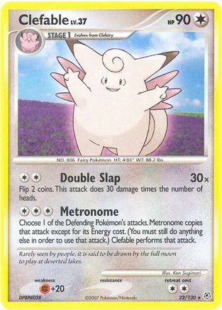 Clefable (22) Reverse Holofoil - Diamond and Pearl