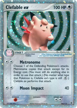 Clefable ex (106) Holofoil - FireRed & LeafGreen