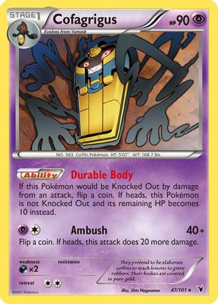 Cofagrigus (47) Reverse Holofoil - Noble Victories