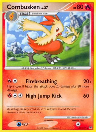 Combusken (45) Reverse Holofoil - Platinum