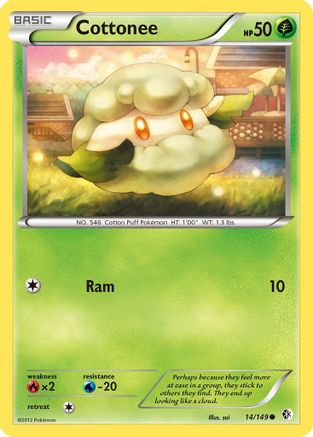 Cottonee (14) Reverse Holofoil - Boundaries Crossed