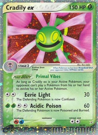 Cradily ex (90) Holofoil - Team Magma vs Team Aqua