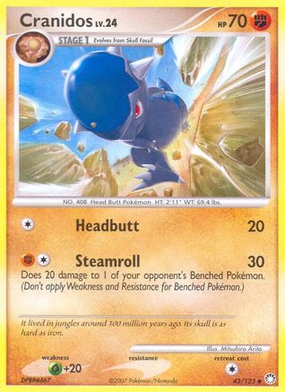 Cranidos (43) Reverse Holofoil - Mysterious Treasures