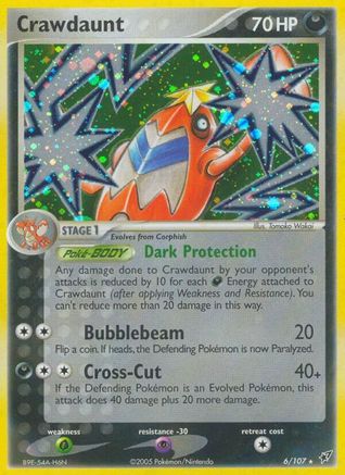 Crawdaunt (6) Reverse Holofoil - Deoxys