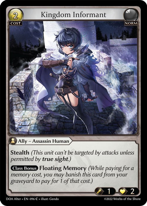Kingdom Informant (096) [Dawn of Ashes: Alter Edition] Foil