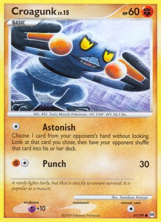 Croagunk (61) Reverse Holofoil - Arceus
