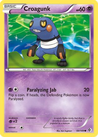 Croagunk (64) Reverse Holofoil - Boundaries Crossed
