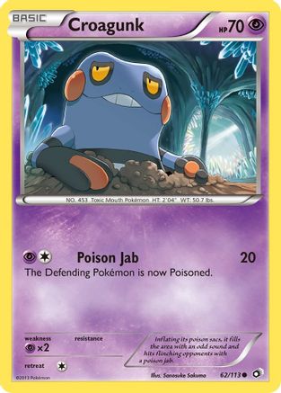 Croagunk (62) Reverse Holofoil - Legendary Treasures