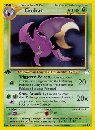 Crobat (4/64) [Neo Revelation 1st Edition] | Silver Goblin