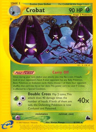 Crobat (6/144) [Skyridge] Reverse Holofoil