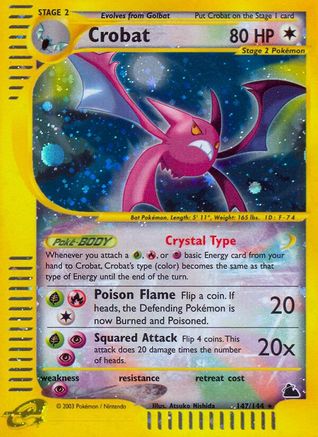 Crobat (147) (147) Reverse Holofoil - Skyridge