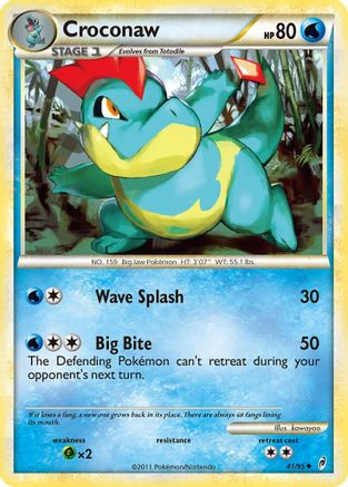 Croconaw (41/95) [HeartGold & SoulSilver: Call of Legends] Reverse Holofoil