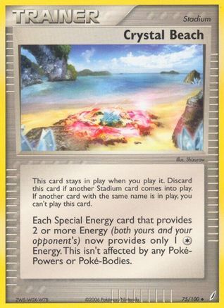 Crystal Beach (75) Reverse Holofoil - Crystal Guardians