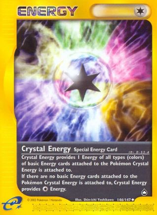 Crystal Energy (146) Reverse Holofoil - Aquapolis