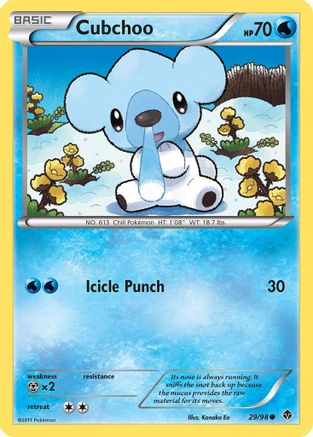 Cubchoo (29) Reverse Holofoil - Emerging Powers