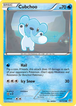 Cubchoo (40/135) [Black & White: Plasma Storm] Reverse Holofoil