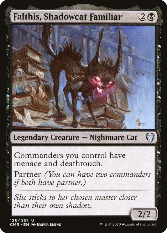 Falthis, Shadowcat Familiar [Commander Legends] Foil