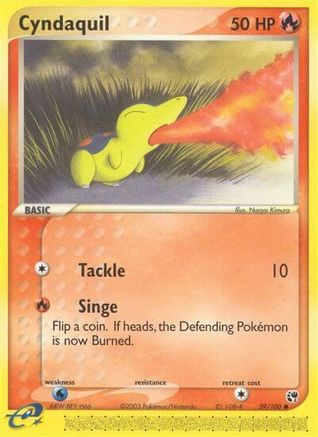 Cyndaquil (59/100) [EX: Sandstorm] | Silver Goblin