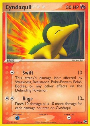 Cyndaquil (59) Reverse Holofoil - Hidden Legends