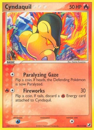 Cyndaquil (54/115) (Stamped) [EX: Unseen Forces] | Silver Goblin