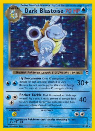 Dark Blastoise (4) Reverse Holofoil - Legendary Collection