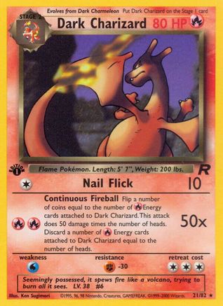 Dark Charizard (21/82) [Team Rocket Unlimited] | Silver Goblin