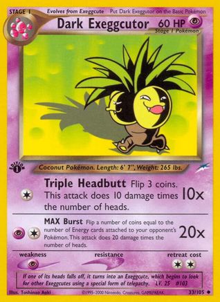 Dark Exeggutor (33/105) [Neo Destiny Unlimited] | Silver Goblin