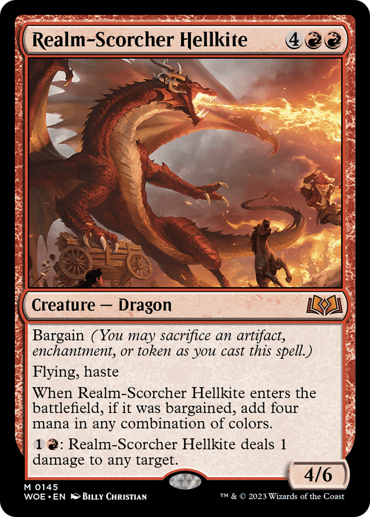 Realm-Scorcher Hellkite [Wilds of Eldraine] Foil