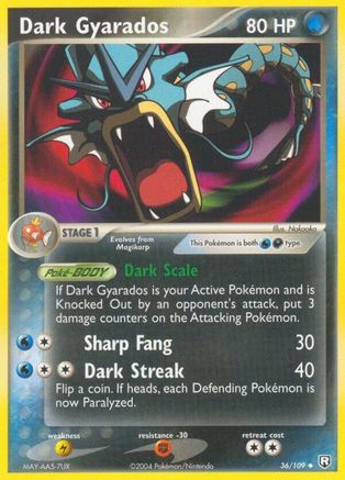 Dark Gyarados (36) Reverse Holofoil - Team Rocket Returns
