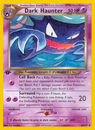 Dark Haunter (36) 1st Edition - Neo Destiny