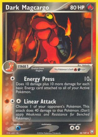 Dark Magcargo (38) Reverse Holofoil - Team Rocket Returns