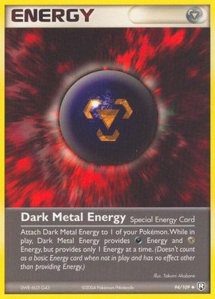 Dark Metal Energy (94/109) (Stamped) [EX: Team Rocket Returns] | Silver Goblin