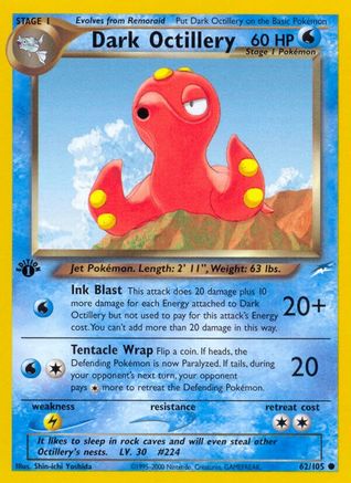 Dark Octillery (62) 1st Edition - Neo Destiny