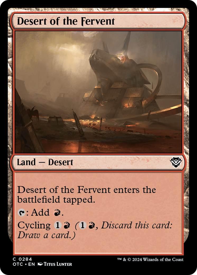 Desert of the Fervent [Outlaws of Thunder Junction Commander] | Silver Goblin